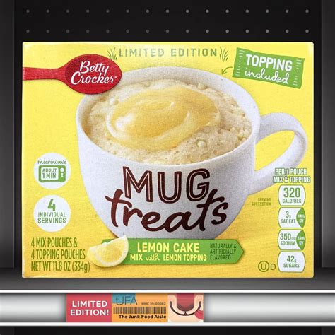 Lemon Cake Betty Crocker Mug Treats The Junk Food Aisle