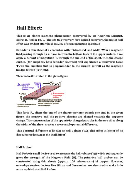 Hall Probe | PDF