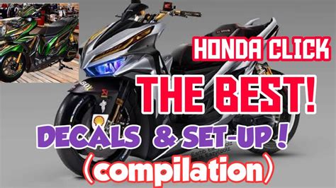 The Best Honda Click Decals And Set Up Youtube