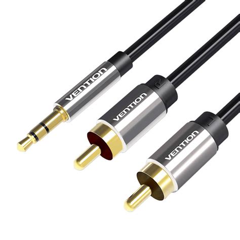 Vention Mini Jack Naar 2x RCA Tulp Verloopkabel 1 Meter