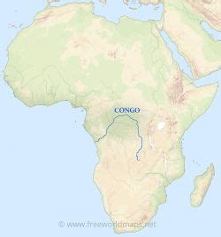 Congo River Map Africa - Sada Wilona