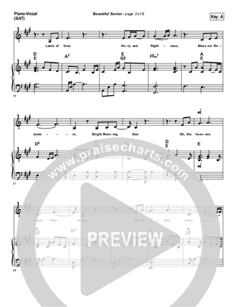 Beautiful Savior Sheet Music Pdf Planetshakers Praisecharts