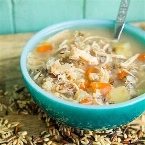 Instant Pot Slow Cooker Chicken And Wild Rice Soup No Cream Milk The Kitchen Magpie