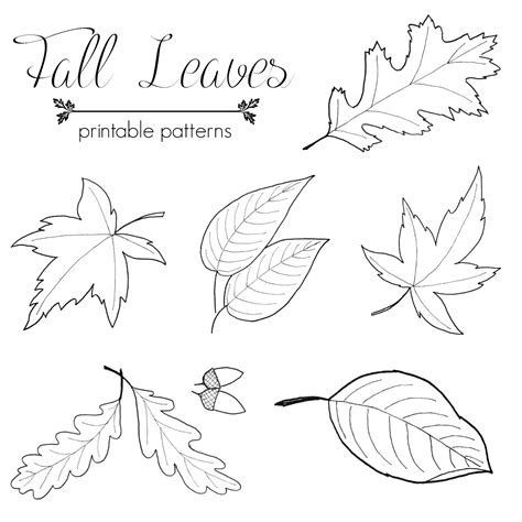 Fall Leaf Patterns - Just Paint It Blog