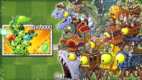 All Peashooters Vs All Zombots Pvz 2 Zomboss Battlez YouTube