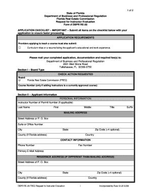 Form Fl Dbpr Re Fill Online Printable Fillable Blank Pdffiller