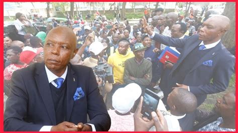 Mungiki Leader Maina Njenga Storms Nakuru Court With Martha Karua Today