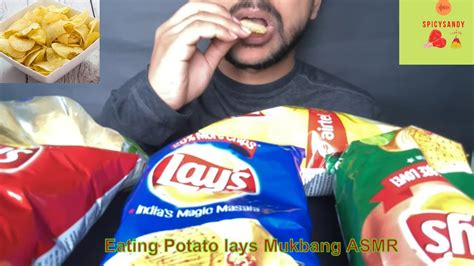 Eating Lays Potato Chips ASMR With Crunchy Sounds Mukbang Asmr Asmr