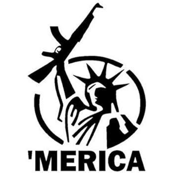 Amazon Statue Of Liberty Gun Rights Decal Merica Car Bumper