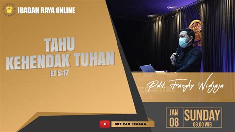 Ibadah Minggu Live Streaming 08 Januari 2023 GBT Kristus Alfa Omega