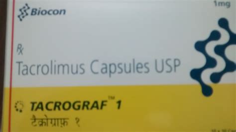 Tacrolimus Tacrograf Mg Biocon Strip Of Capules At Rs Strip