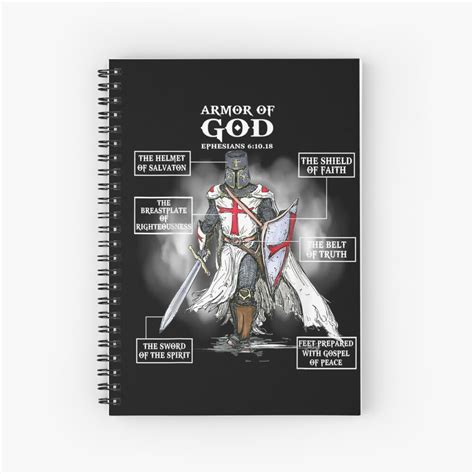 Armor Of God Bible Verse Spiral Notebook For Sale By HumbleShirt