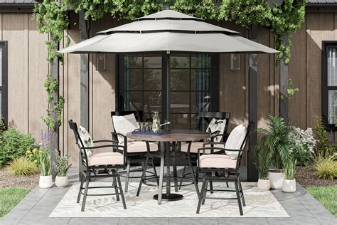 Shop Style Selections Glenwood 5 Piece Patio High Dining Set At