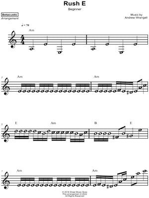 "Rush E" Sheet Music - 32 Arrangements Available Instantly - Musicnotes