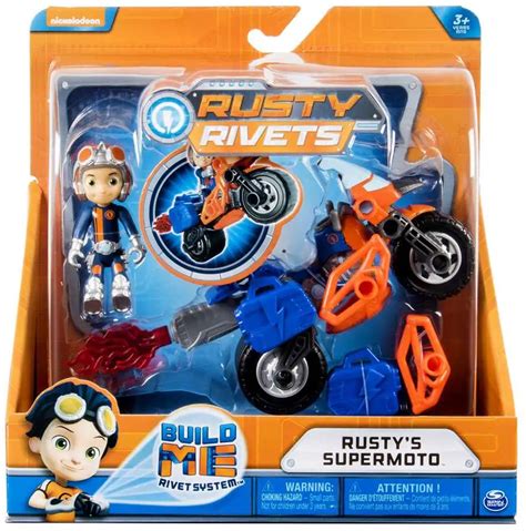 Nickelodeon Rusty Rivets Build Me Rivet System Rustys Supermoto Vehicle Figure Spin Master Toywiz