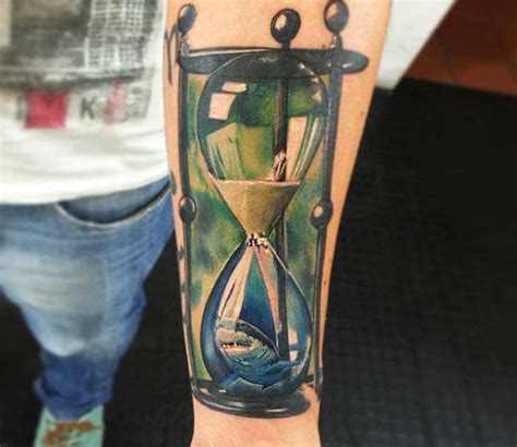 Hourglass tattoo by Lucian Toro | Post 25214