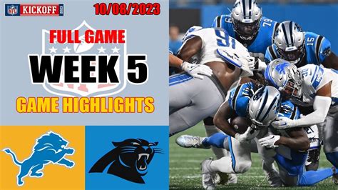 Detroit Lions Vs Carolina Panthers FULL GAME HIGHLIGHTS HD NFL Week 5