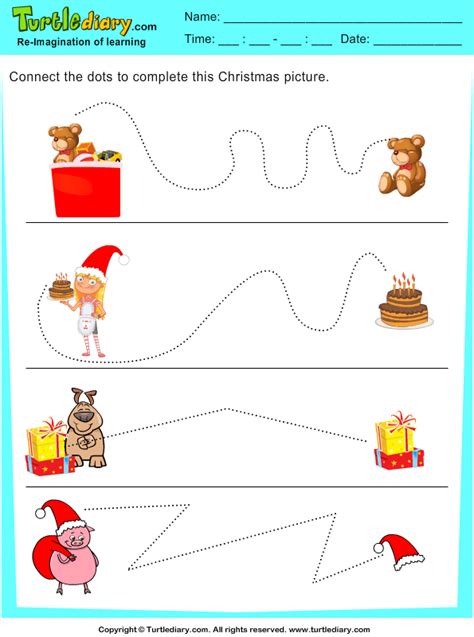 Tracing Toys Turtle Diary Worksheet