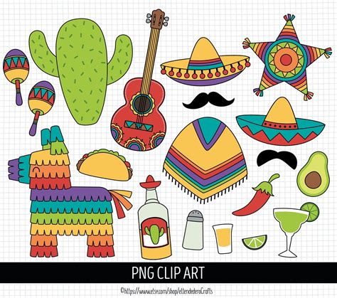 Cinco De Mayo Clipart Mexican Fiesta Clip Art Digital 5 De Mayo Party