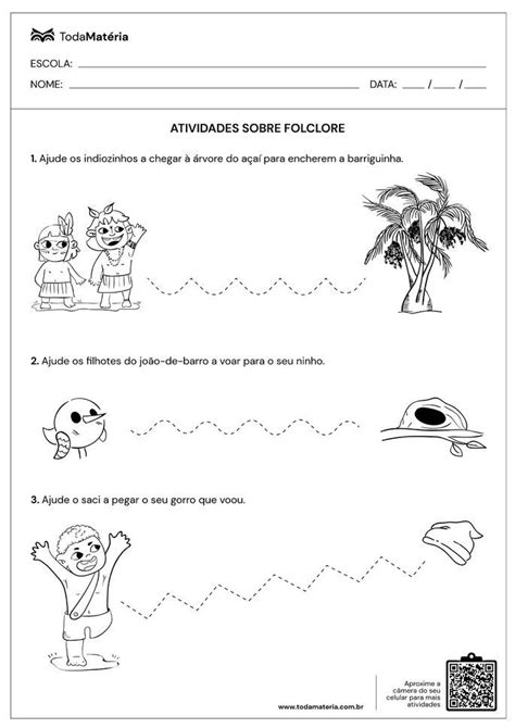 Para Bons Educadores Atividade sobre Folclore Experimente a emoção do