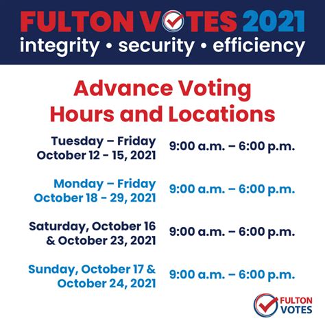 Early Voting Dates For The Nov 2 2021 Election Fulton County Democrats