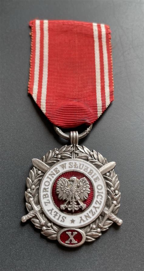 Medal Si Y Zbrojne W S U Bie Ojczyzny Srebrny Lwp Szerokie X Rzadka