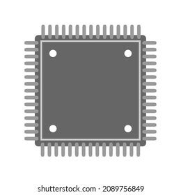 Semiconductor Icon On White Background Stock Illustration 2089756849 ...