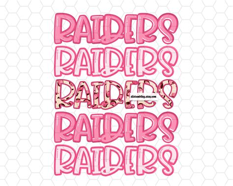 RAIDERS Football Pink Breast Cancer Awareness Pink Ribbon - Etsy