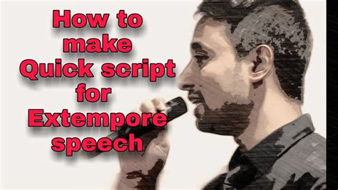 How To Write Extempore Speech Printable Templates