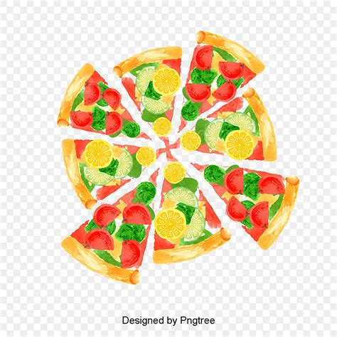 Pizza PNG Dibujos Clipart De Pizza PNG Dibujos Pintado A Mano PNG Y