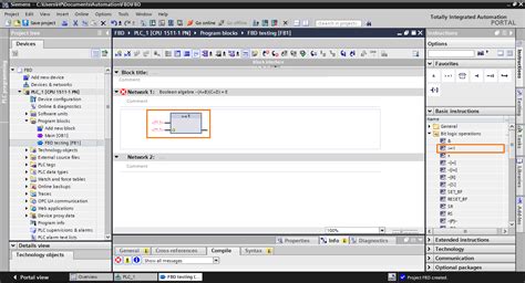 An Introduction To The Function Block Diagram Fbd Language In Tia Portal