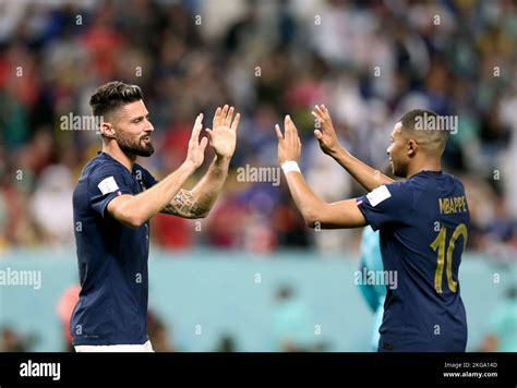 Olivier Giroud Kylian Mbappe Banque De Photographies Et Dimages