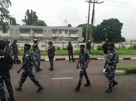 Police Commissioner Leads Surveillance Team As Workers Stage Protest In