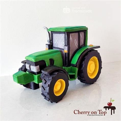 John Deere Tractor Cake Topper - Decorated Cake by Cherry - CakesDecor