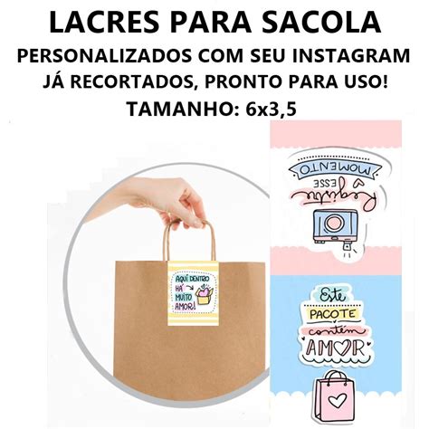 Adesivos Lacre Para Sacola Rcio Loja Adesivo Para Bolsa