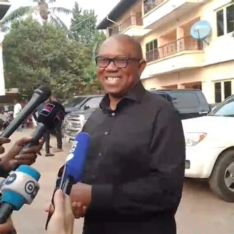 Photos Of Labour Party Presidential Candidate Peter Obi Addressing