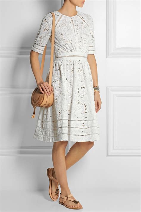 Zimmermann Roamer Broderie Anglaise Cotton Dress In White Lyst