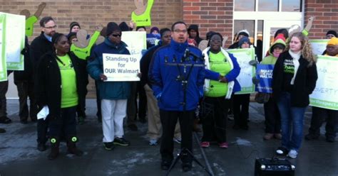 Walmart Workers In Brooklyn Center Walk Out Protest Low Wages Cbs