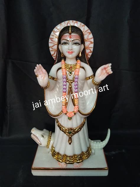 Painted Hindu Marble Khodiyar Maa Statue At Rs In Jaipur Id