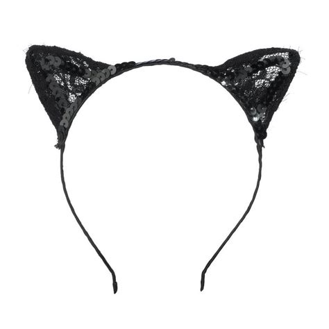 Black Lace Cat Ears Headband | Party City