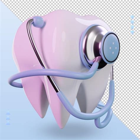 Premium Psd D Dentist Stethoscope Micronesia Flag Rendering Left View