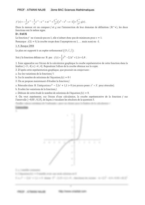 Solution Exercices Exponentielle Corriges Studypool