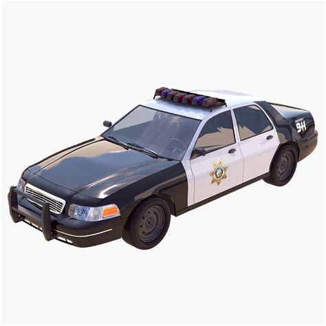 Police car model - TurboSquid 1499166