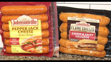 Johnsonville Pepper Jack Cheese Smoked Sausage Flame Grilled Sweet