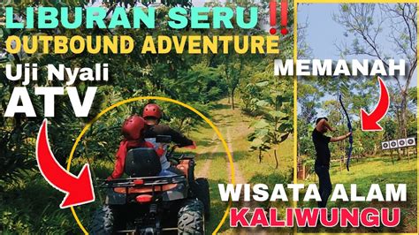 Main Wahana Serunaik Atv Di Atas Bukit Di Wisata Alam Kaliwungu