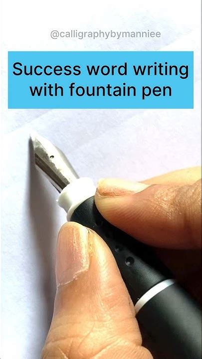 How To Write With Fountain Pen Handwriting Viral Calligraphy Shorts