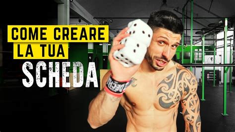 Come Creare Una Scheda Di Allenamento Scheda Calisthenics Youtube