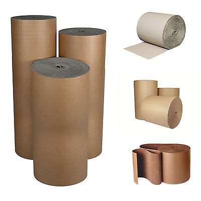 CORRUGATED CARDBOARD PAPER 75M FULL ROLLS CARD WRAP STRONG SHEETS