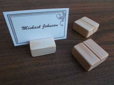 10 Table Number Holders Wood Place Card Holders By WoodpeckerLG Wood