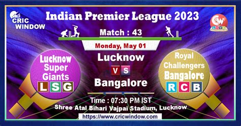 Lsg Vs Rcb Live Action Ipl 2023 Season Flickr